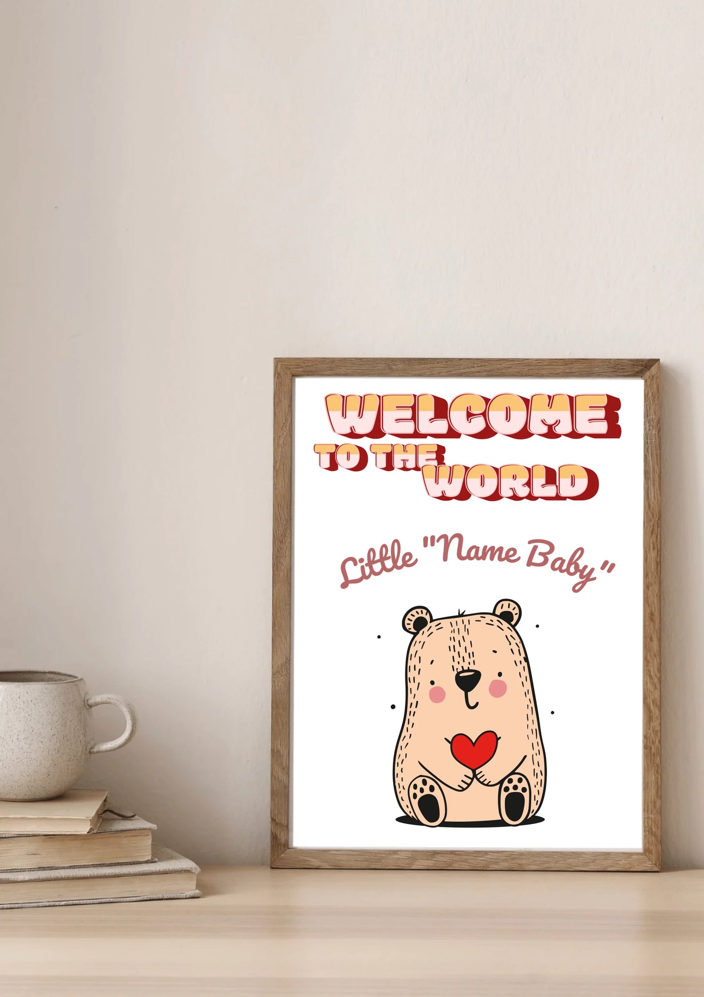 Welcome To The World Little ..._Mockup_walnut flair_Canvas