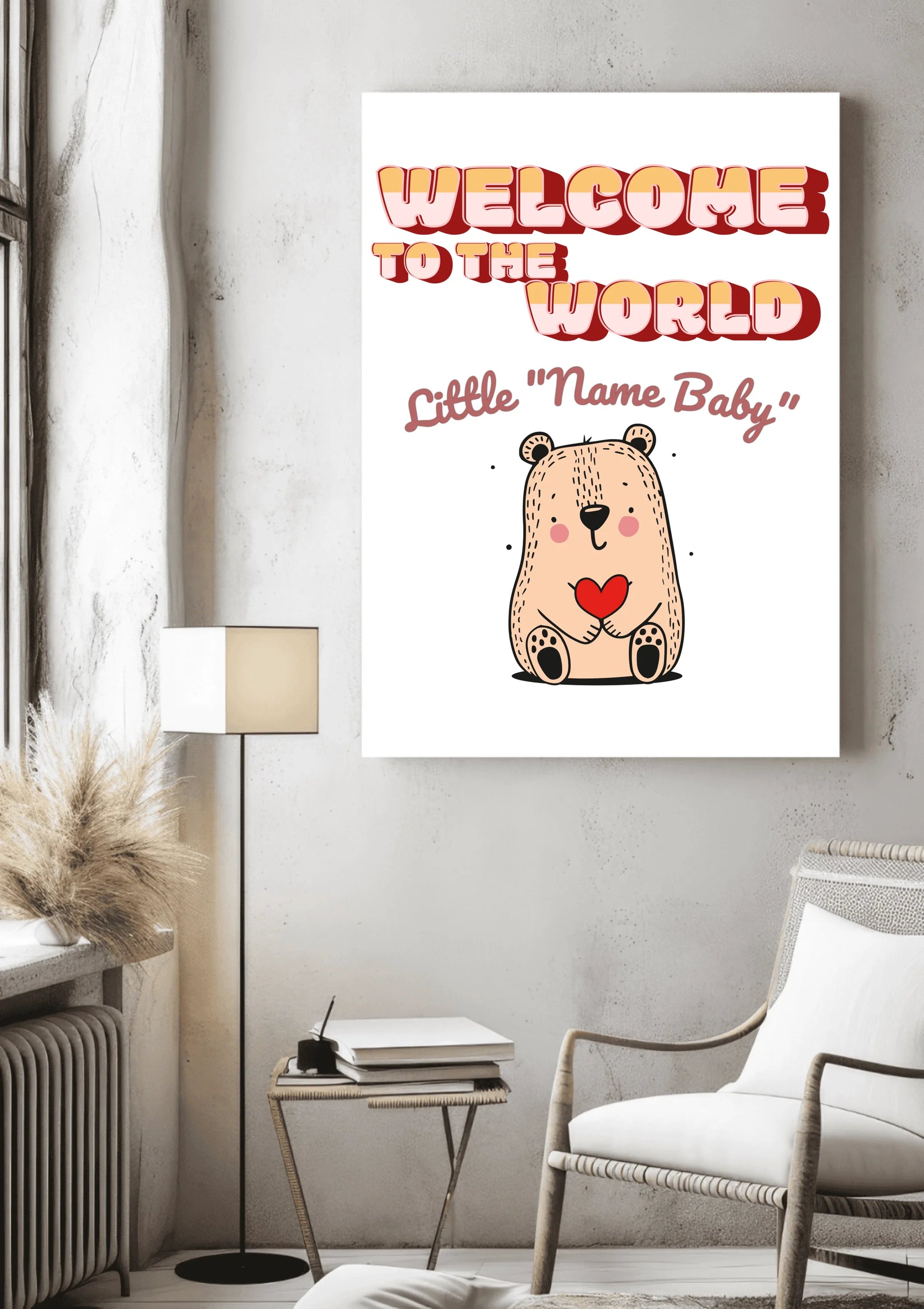 Welcome To The World Little ..._Mockup 2_Canvas