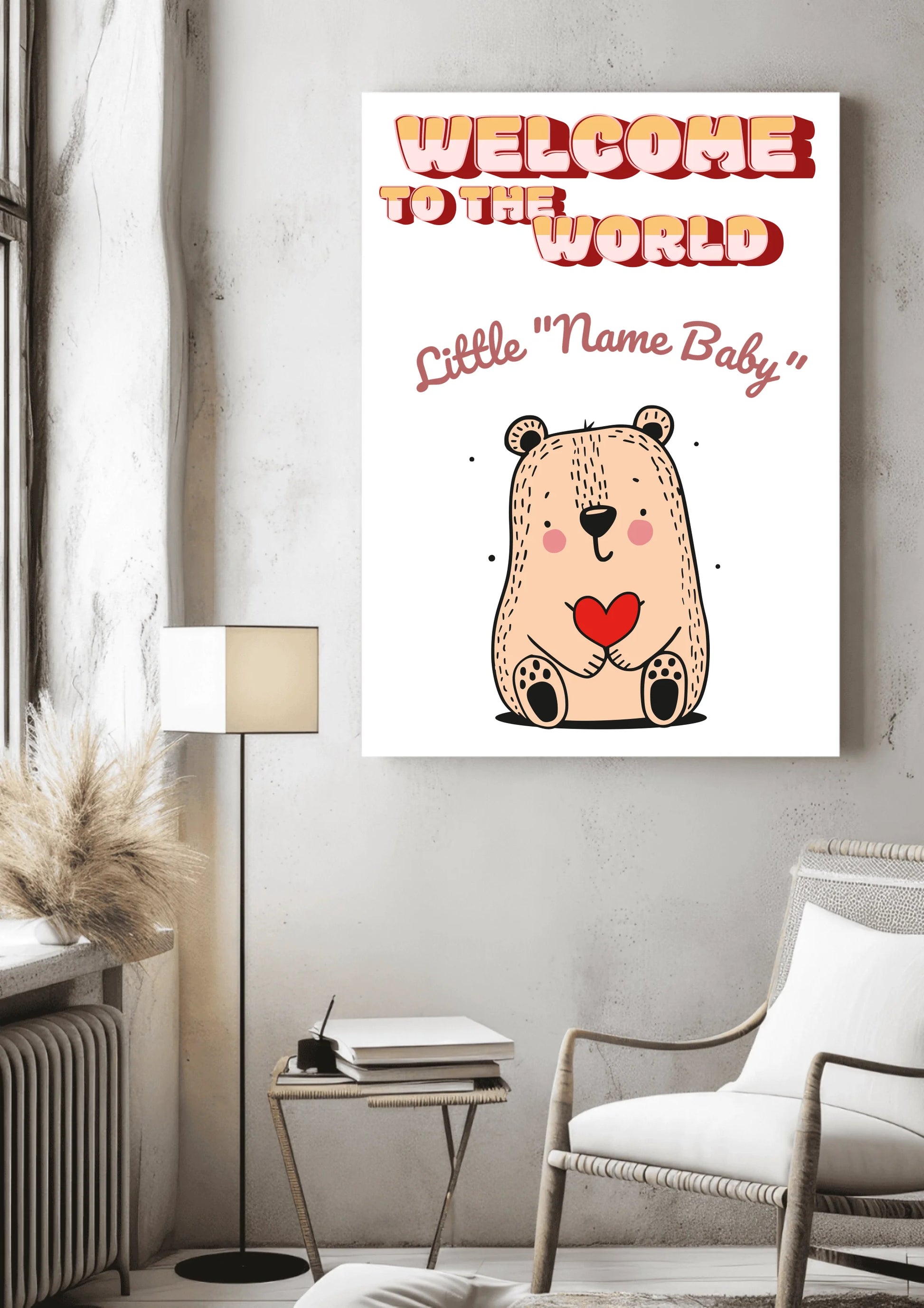 Welcome To The World Little ..._Mockup 2_Canvas