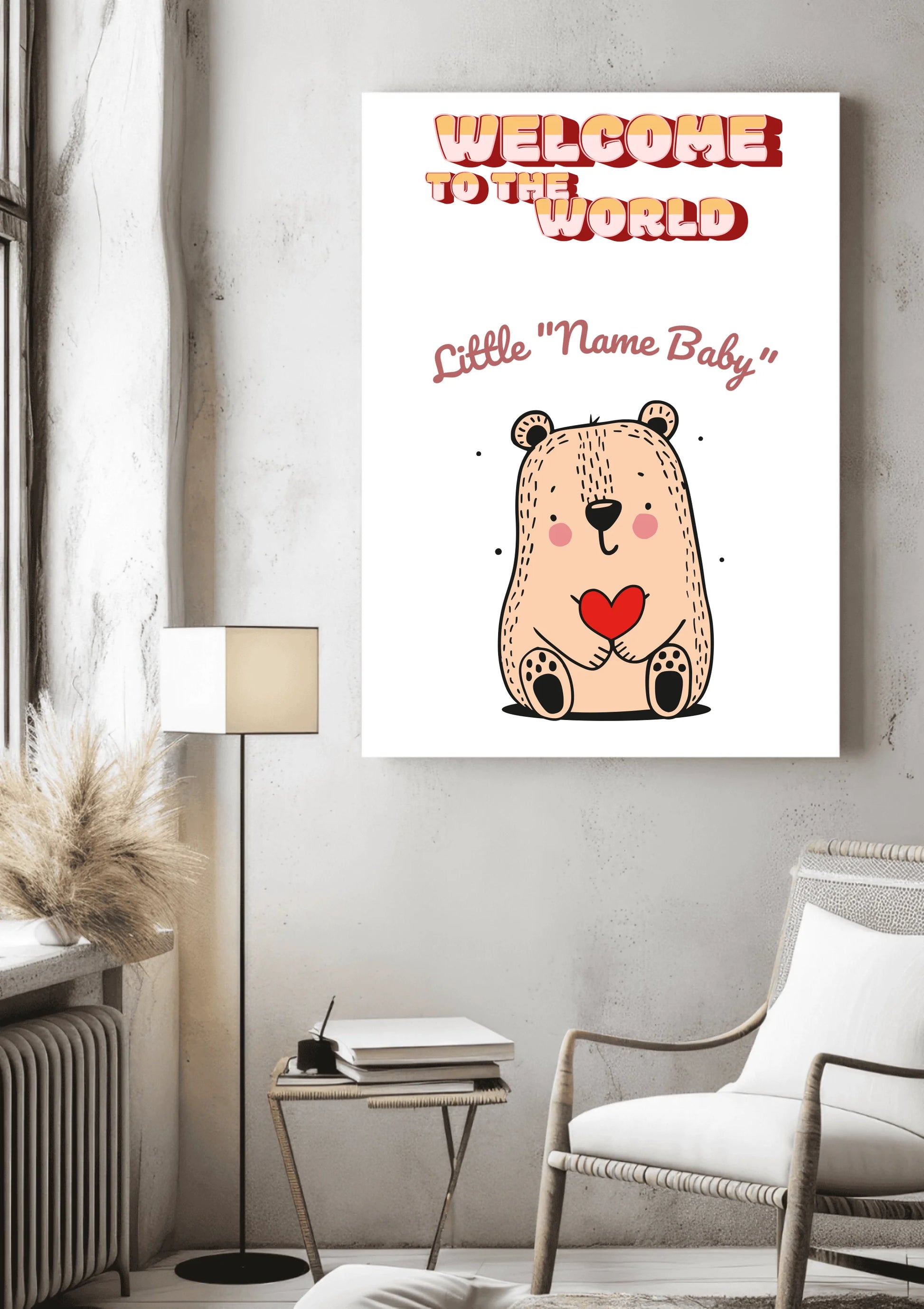 Welcome To The World Little ..._Mockup 2_Canvas