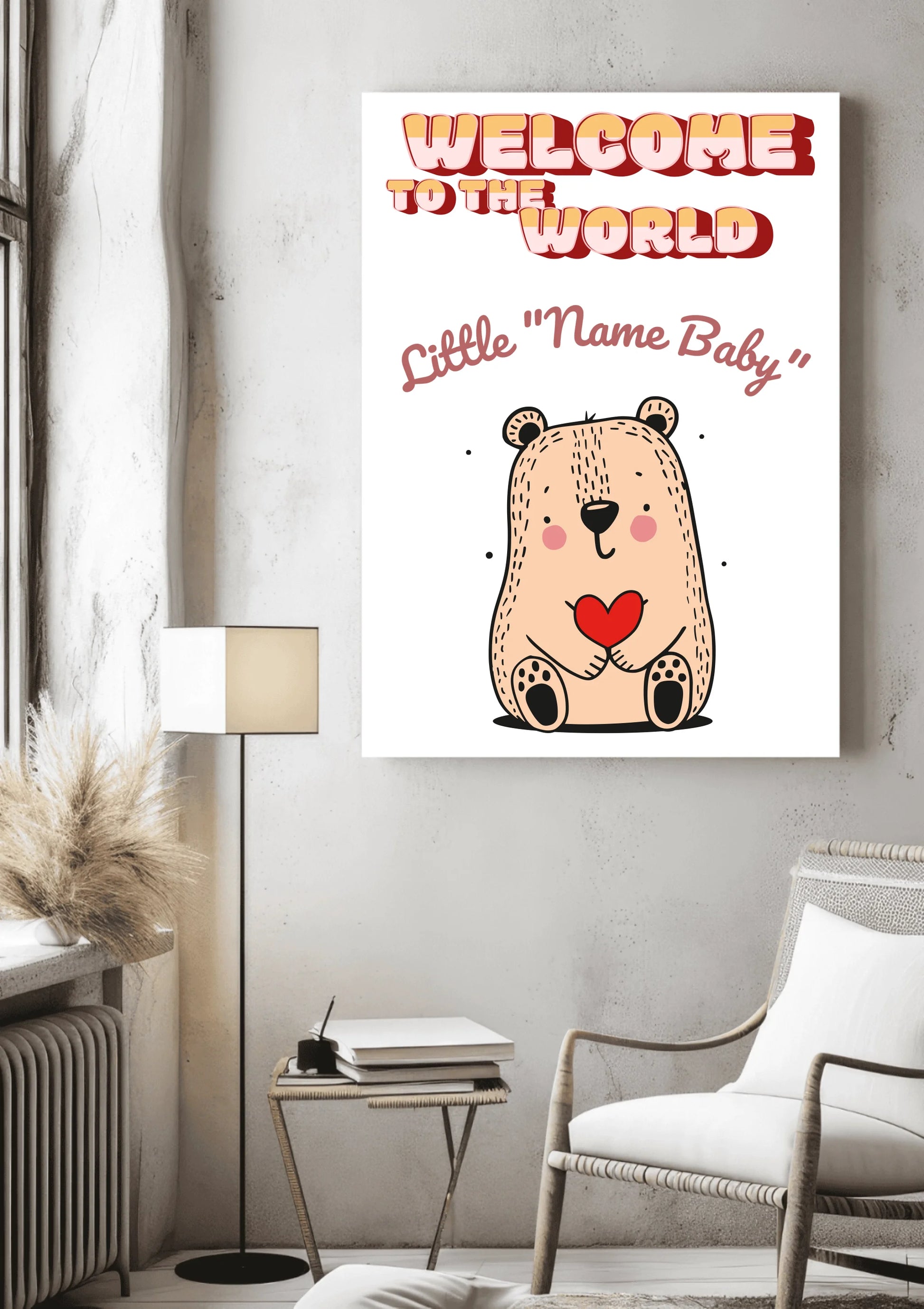 Welcome To The World Little ..._Mockup 2_Canvas