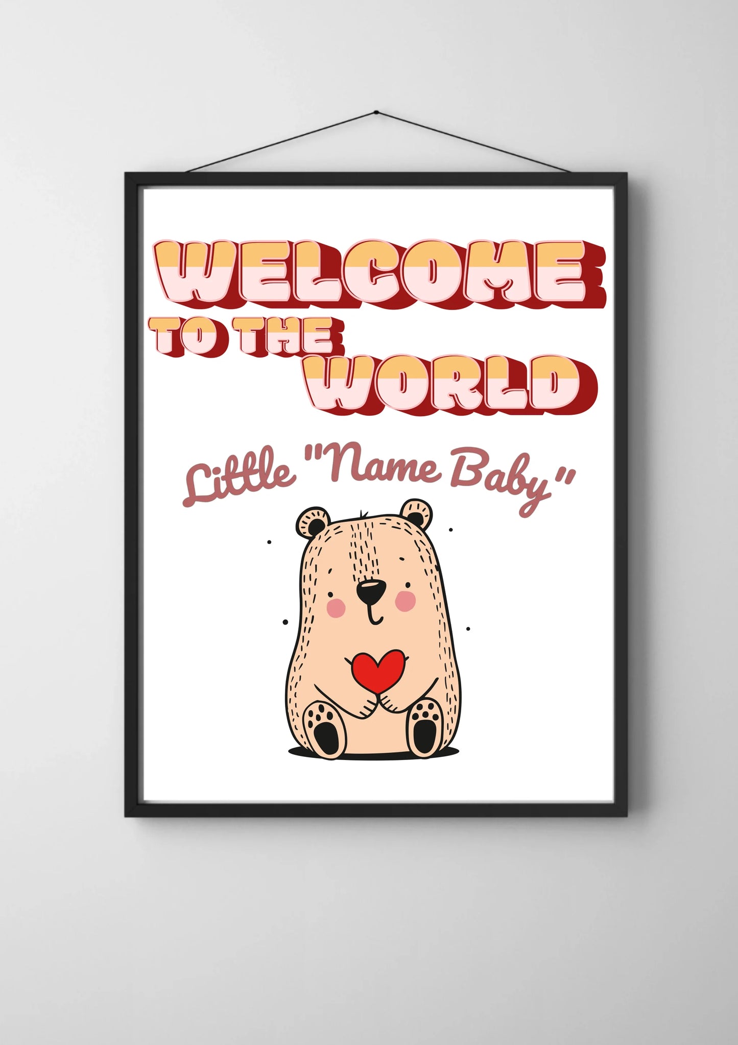 Welcome To The World Little ..._Mockup_black_Canvas