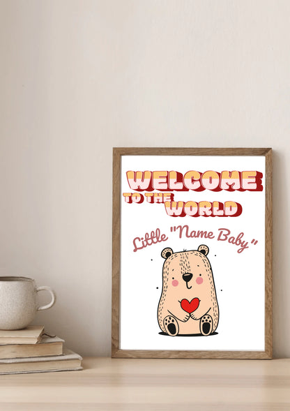Welcome To The World Little ..._Mockup_walnut flair_Canvas